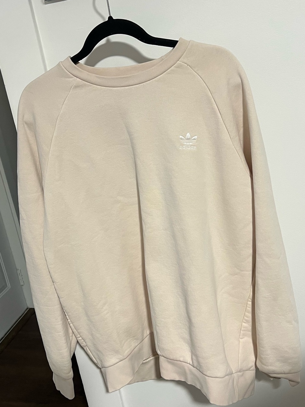 Adidas Men’s Crewneck Sweatshirt in Pale Beige
